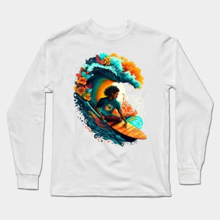 Surfing Colors Long Sleeve T-Shirt